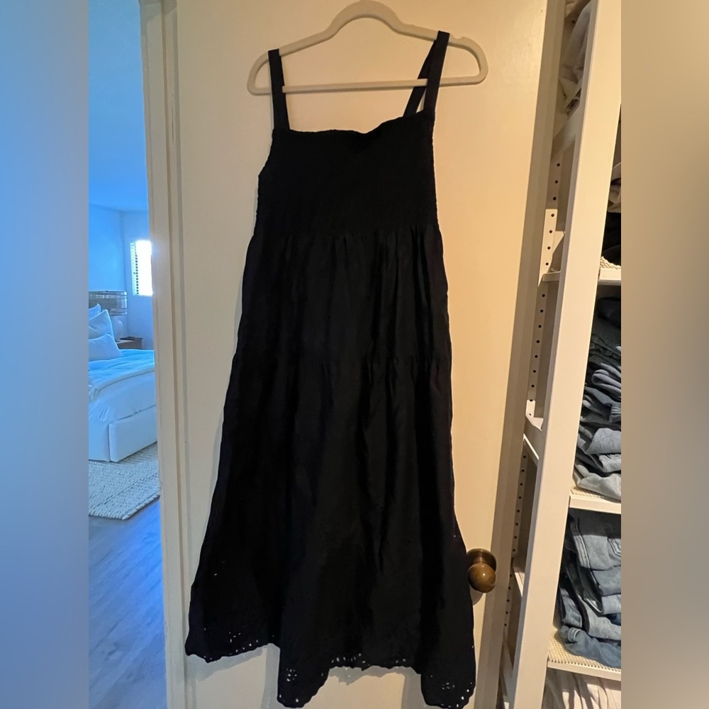 Zara black maxi dress NWT